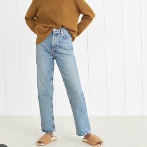 Agolde Light Wash Straight Leg Jeans